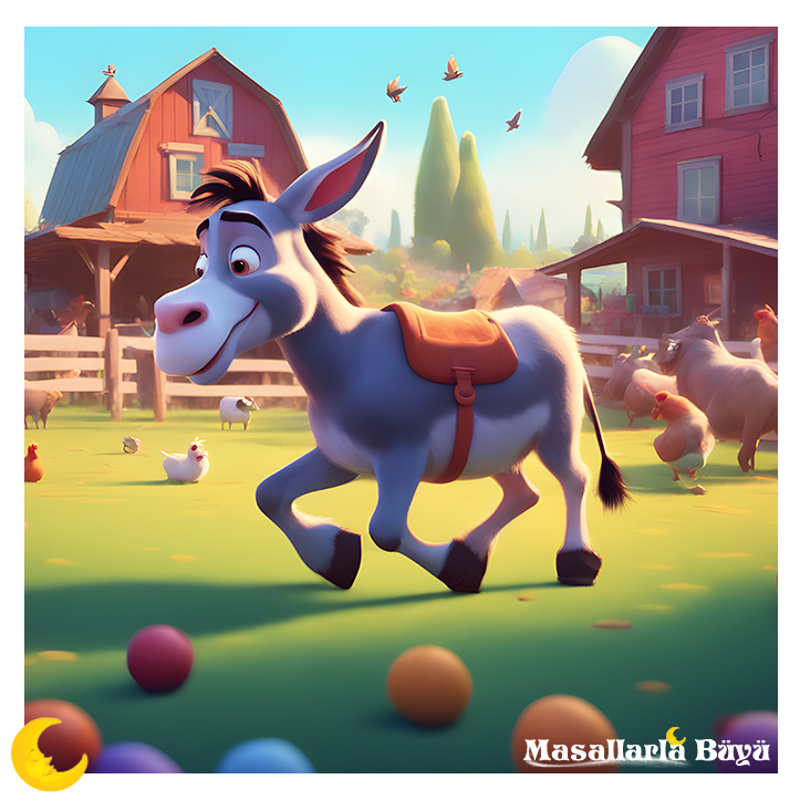 eşek ve fino köpeği masalı oku - kıskanç eşek