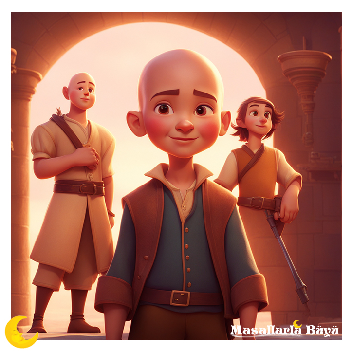 keloğlan padişahın huzuruna çıkıyor