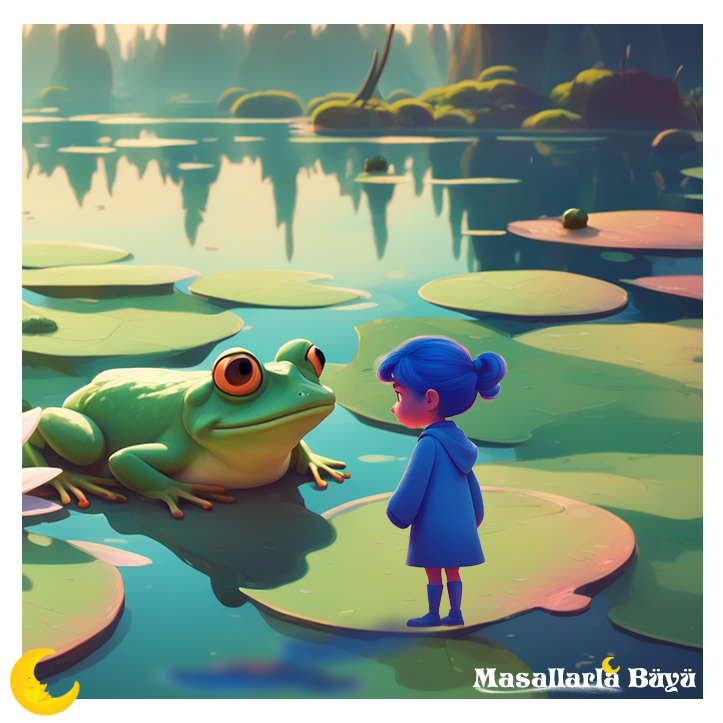kurbağa ve parmak kız masalı oku