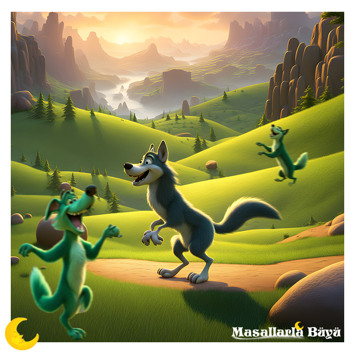 leylek ve kurt masalı, aç gözlü kurt 