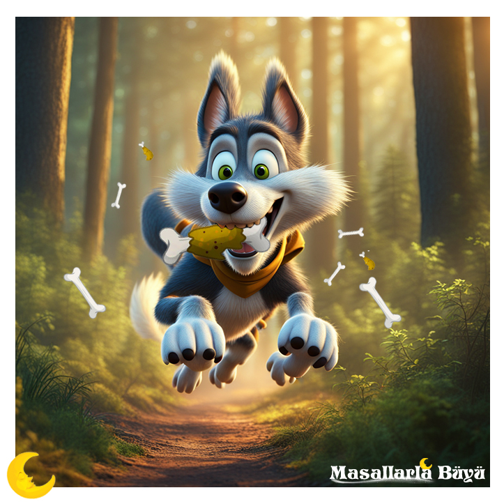 kurt ve leylek masalı, kurt hikayesi, 