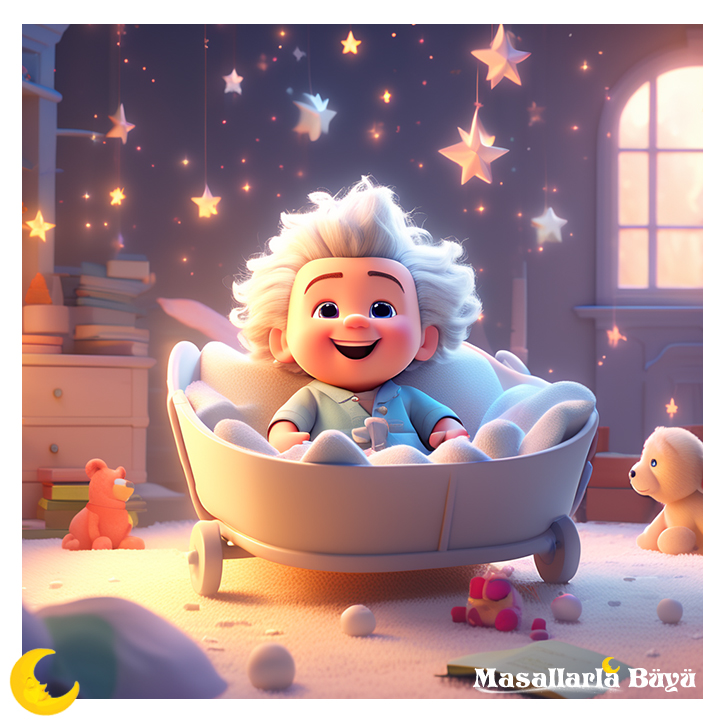 bebek albert einstein, masal oku, einstein masalı,