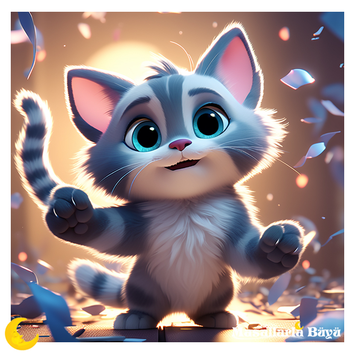 kedi ve iki serçe masalı, resimli masallar, masallarla büyü