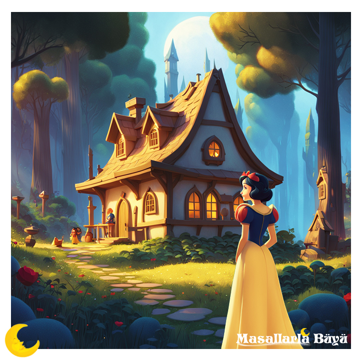 pamuk prenses ve yedi cüceler, cücelerin evi,