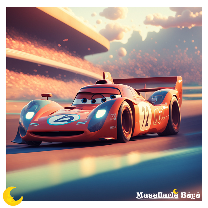 araba masalı oku - yeşil yarış arabası