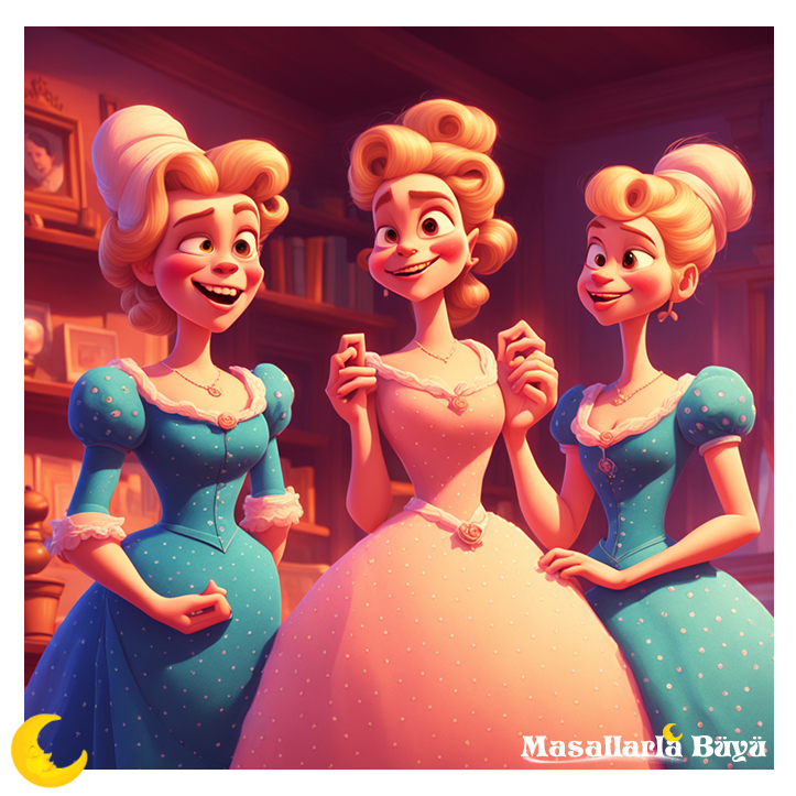 sindirella masalı - üvey kız kardeşler kül kedisi