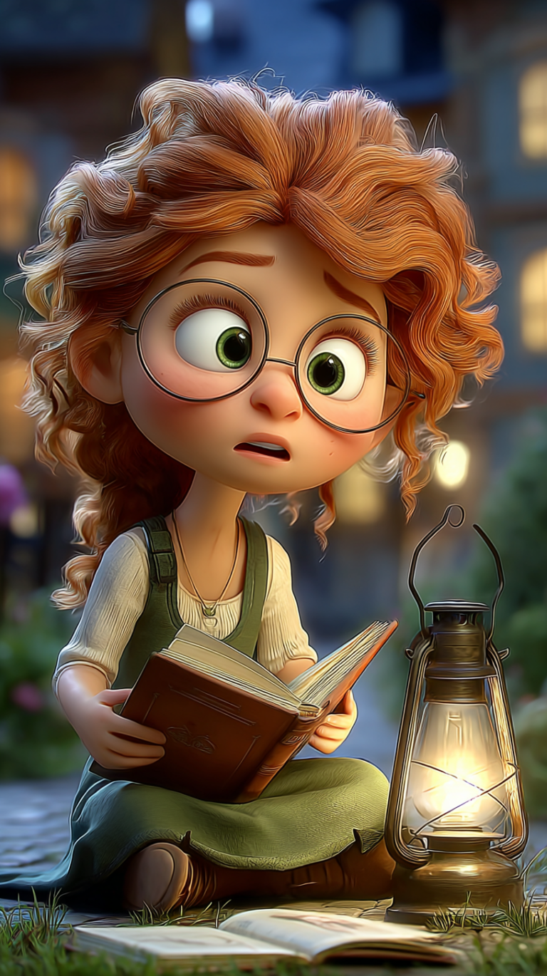 Marie Curie gece kitap okurken