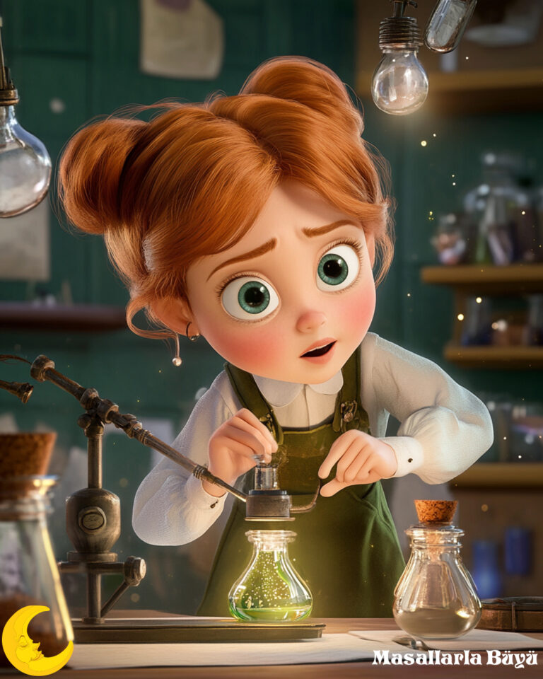 Marie Curie laboratuvarda deney yaparken