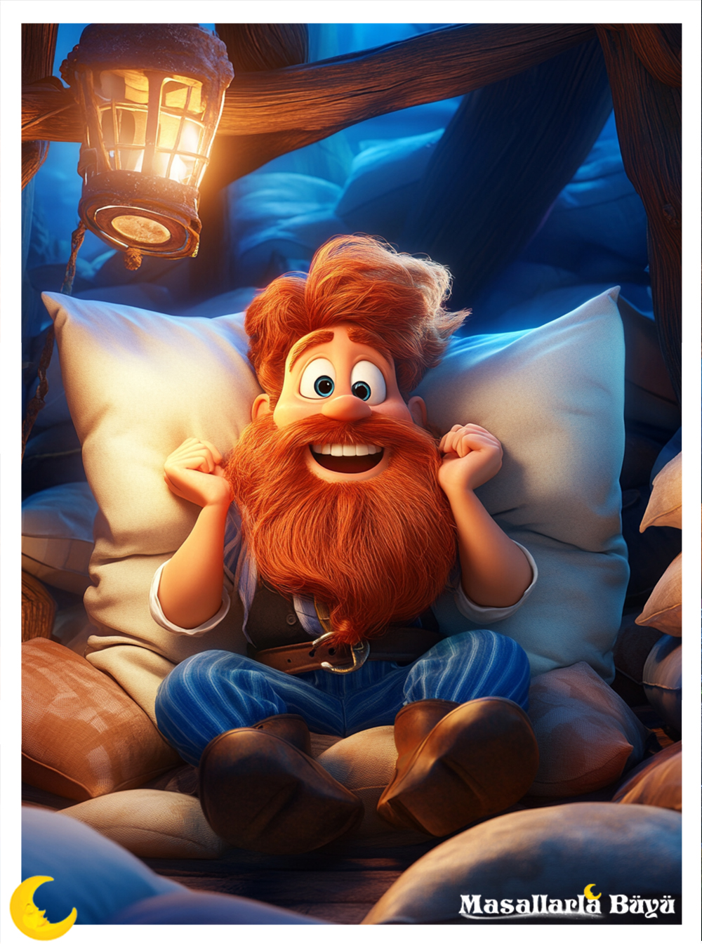 pijamalı korsanlar masalı yumuşak yastıklar mağarası