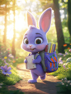 Mor tavşan masalı, 6-7 yaş masalları, masal oku