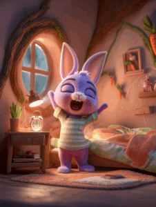 Mor Tavşan uyanıyor